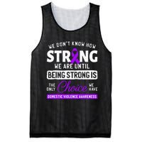 Warrior Survivor Domestic Violence Awareness Purple Ribbon Mesh Reversible Basketball Jersey Tank