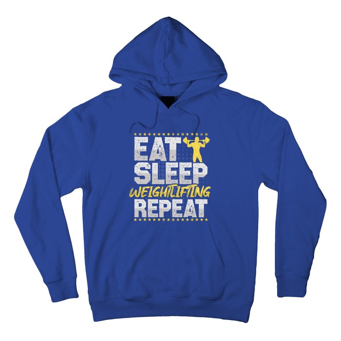 Weight Sports Eat Sleep Repeat Gym Hobby Weight Sports Meaningful Gift Hoodie