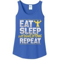 Weight Sports Eat Sleep Repeat Gym Hobby Weight Sports Meaningful Gift Ladies Essential Tank