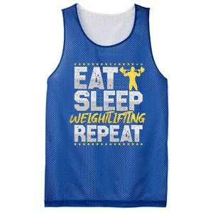 Weight Sports Eat Sleep Repeat Gym Hobby Weight Sports Meaningful Gift Mesh Reversible Basketball Jersey Tank