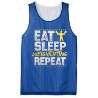 Weight Sports Eat Sleep Repeat Gym Hobby Weight Sports Meaningful Gift Mesh Reversible Basketball Jersey Tank