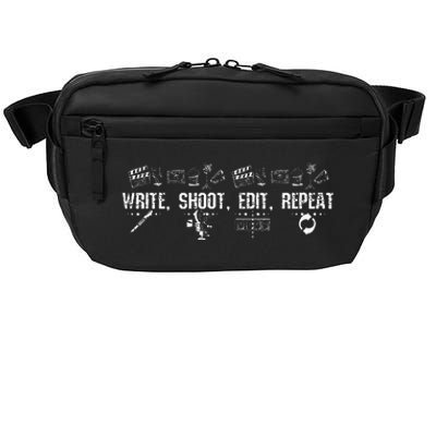 Write Shoot Edit Repeat Filmmaker Crossbody Pack