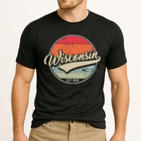 Wisconsin State Est 1849 Retro Vintage Performance Shirt