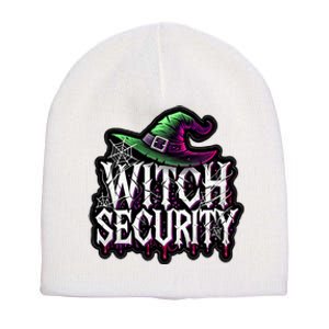 Witch Security Easy Husband Of Witches Costume Fun Boyfriend Short Acrylic Beanie