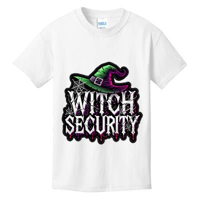 Witch Security Easy Husband Of Witches Costume Fun Boyfriend Kids T-Shirt