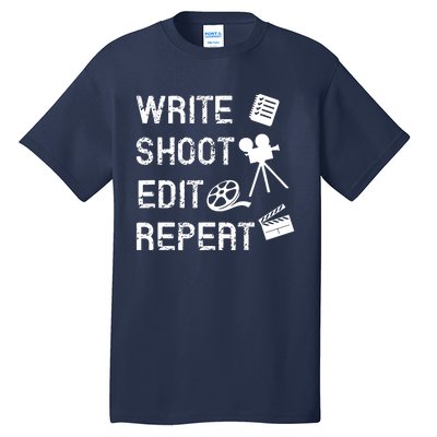 Write Shoot Edit Repeat Tall T-Shirt