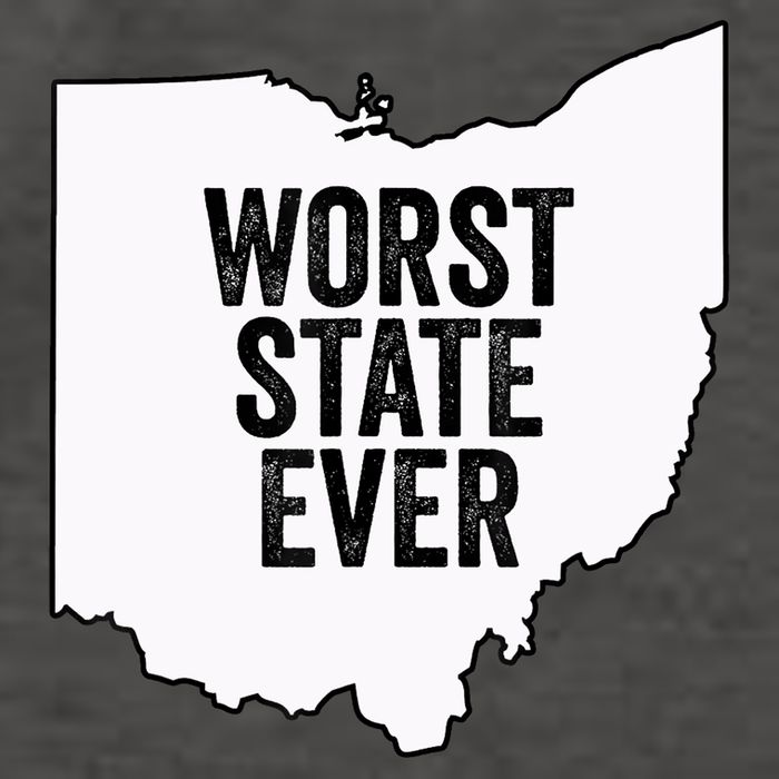 Worst State Ever, Ohio Sucks Gift Vector Backpack