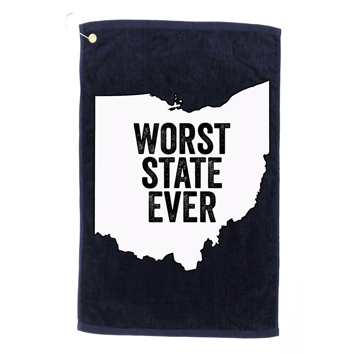 Worst State Ever, Ohio Sucks Gift Golf Towel