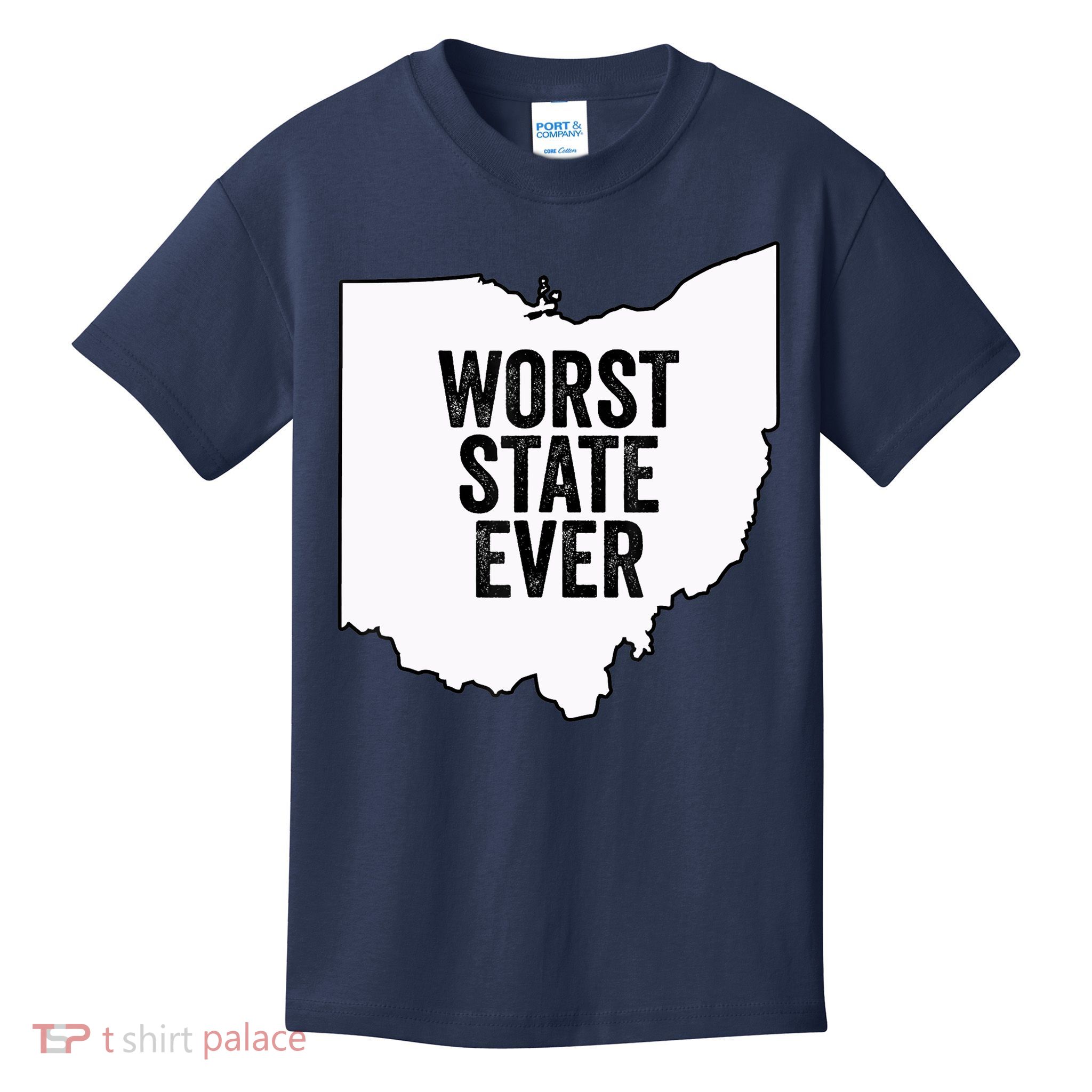 Worst State Ever, Ohio Sucks Gift Kids T-Shirt