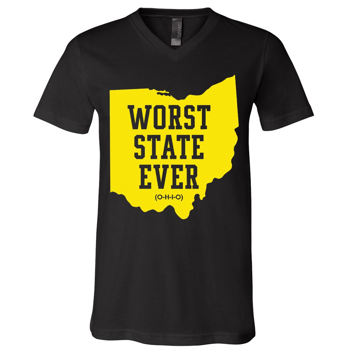 Worst State Ever Ohio V-Neck T-Shirt