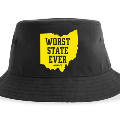 Worst State Ever Ohio Sustainable Bucket Hat