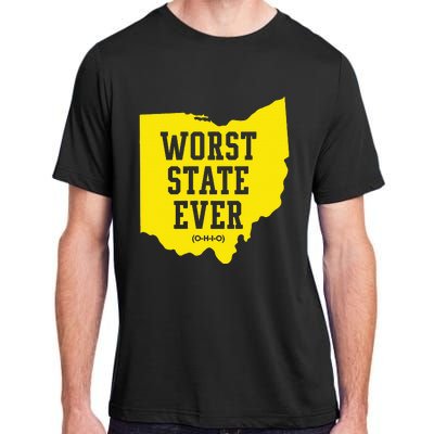 Worst State Ever Ohio Adult ChromaSoft Performance T-Shirt