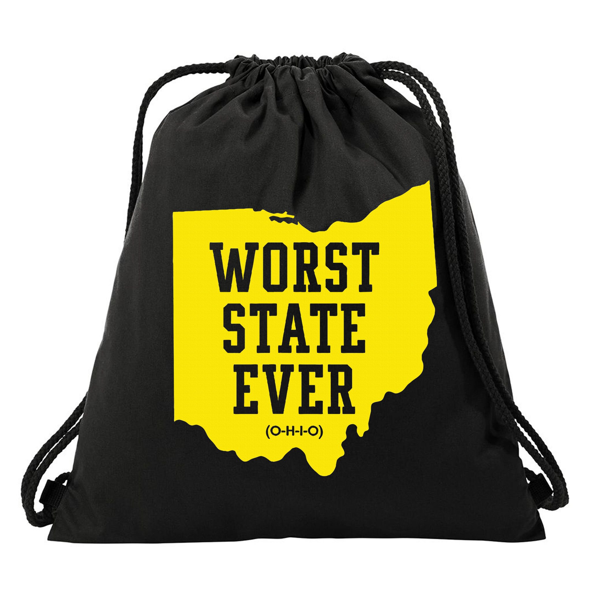 Worst State Ever Ohio Drawstring Bag