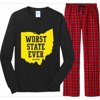 Worst State Ever Ohio Long Sleeve Pajama Set