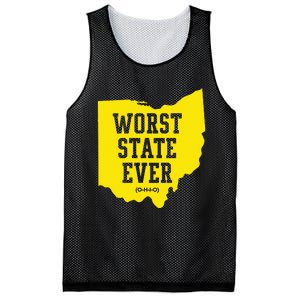 Worst State Ever Ohio Mesh Reversible Basketball Jersey Tank