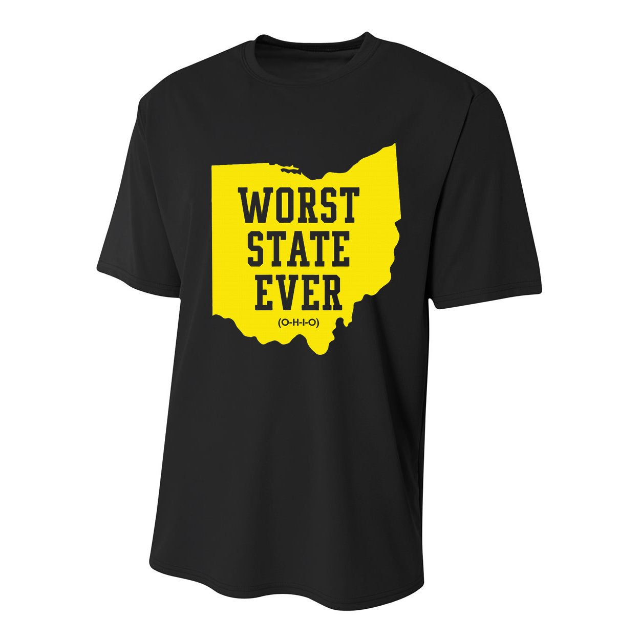 Worst State Ever Ohio Youth Performance Sprint T-Shirt