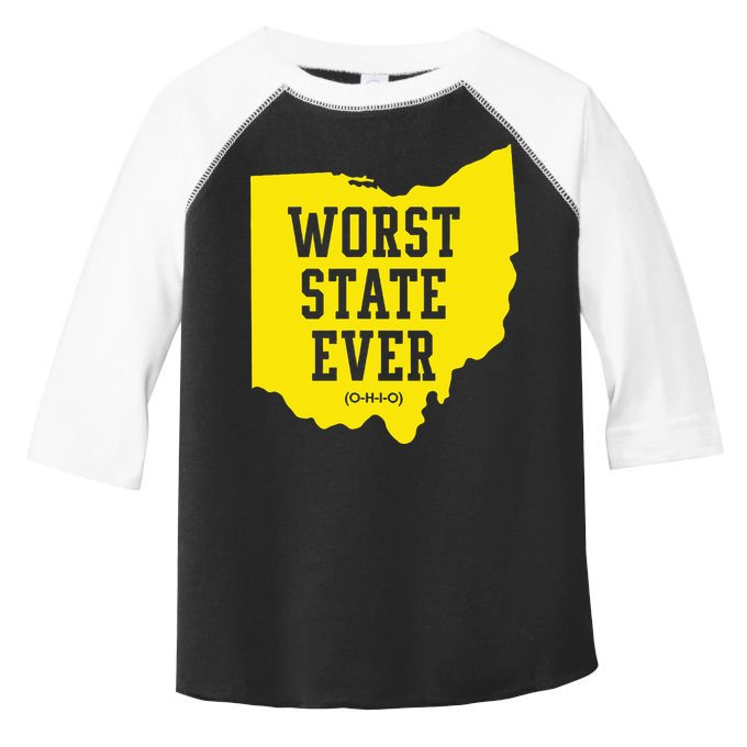 Worst State Ever Ohio Toddler Fine Jersey T-Shirt