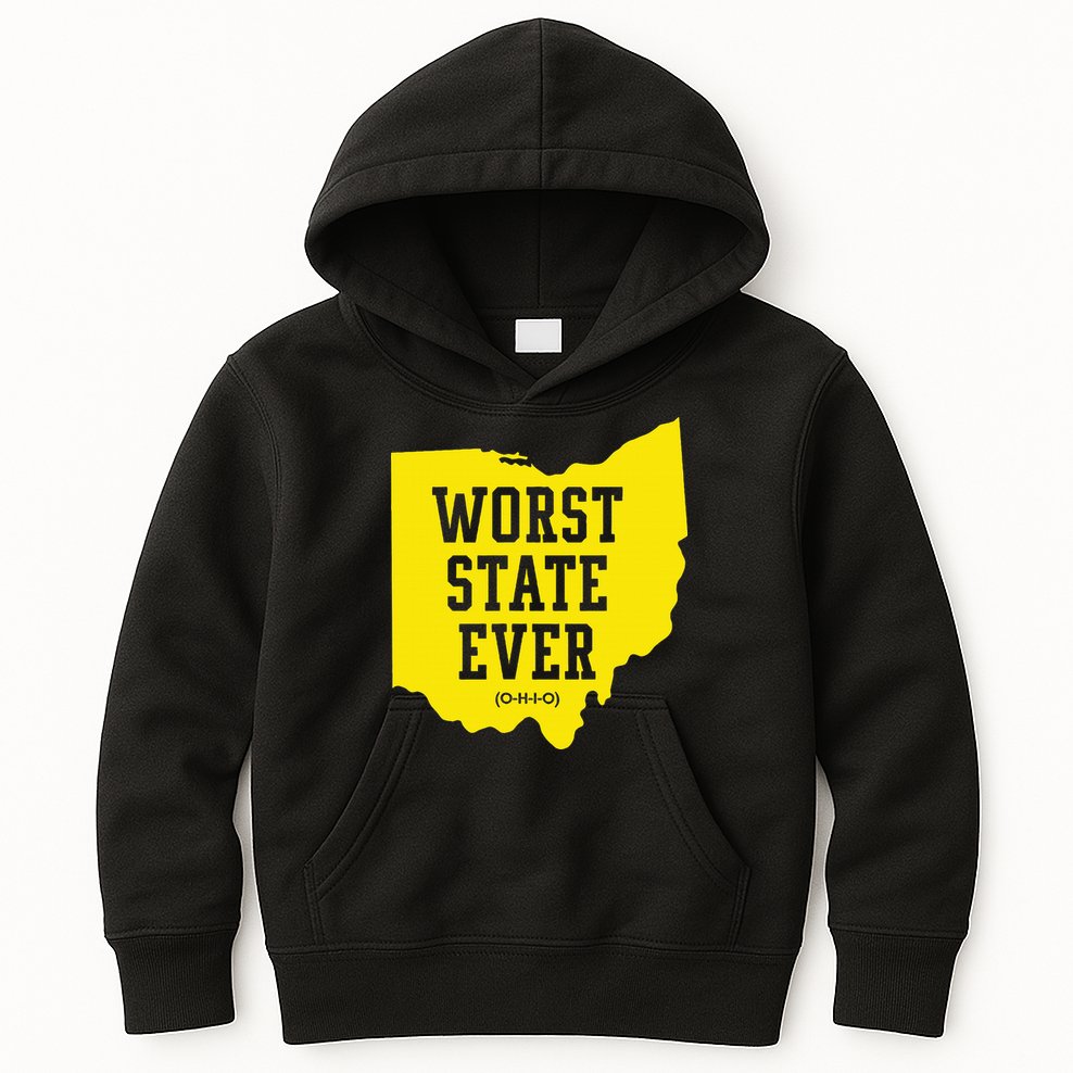 Worst State Ever Ohio Kids Hoodie
