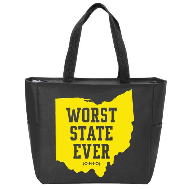 Worst State Ever Ohio Zip Tote Bag