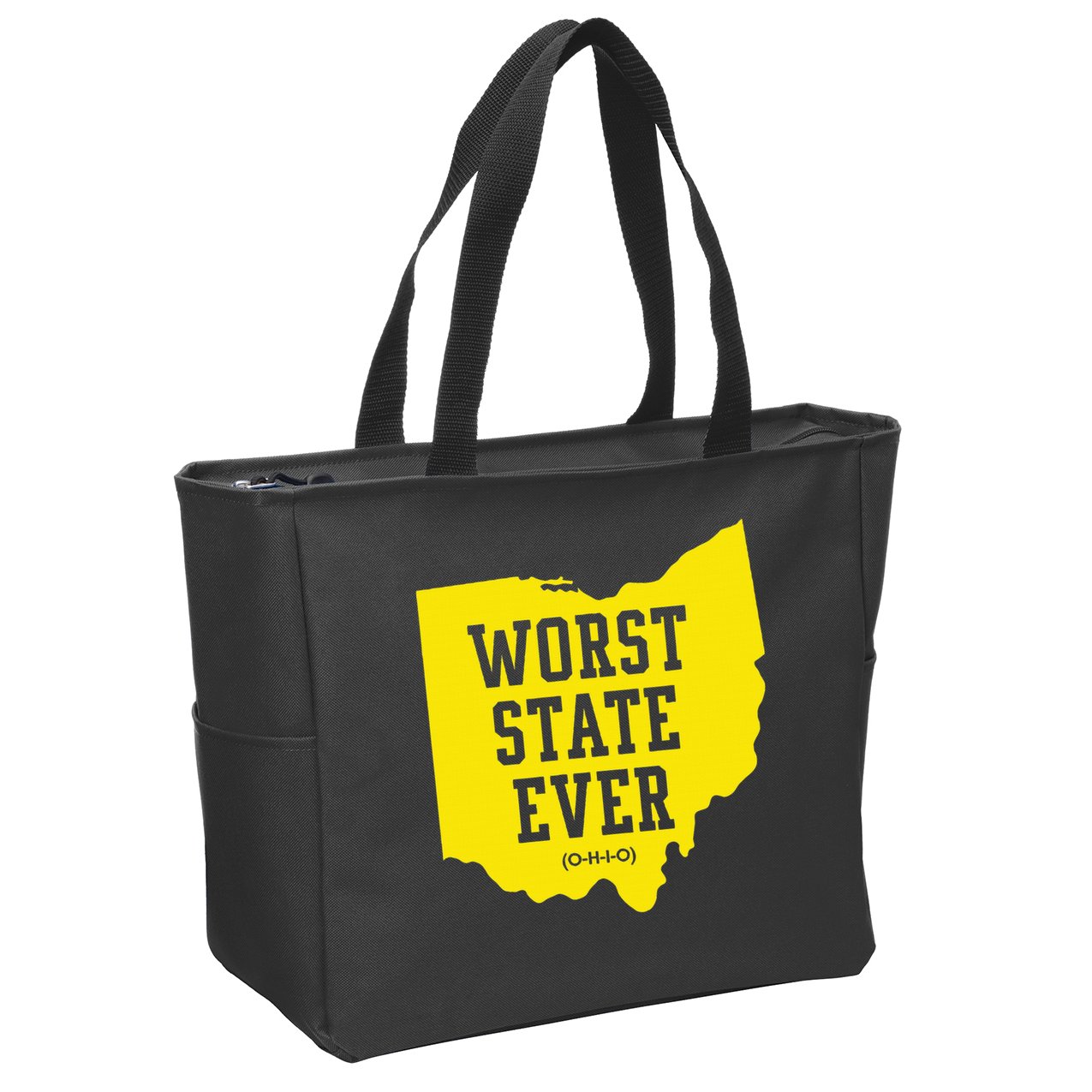 Worst State Ever Ohio Zip Tote Bag