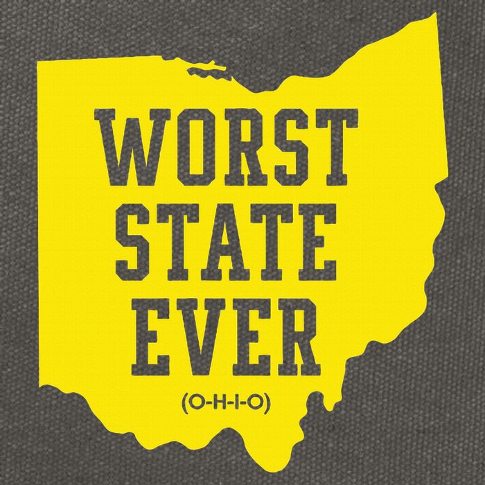 Worst State Ever Ohio Cotton Canvas Backpack