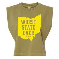 Worst State Ever Ohio Garment-Dyed Women's Muscle Tee