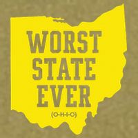Worst State Ever Ohio Garment-Dyed Women's Muscle Tee