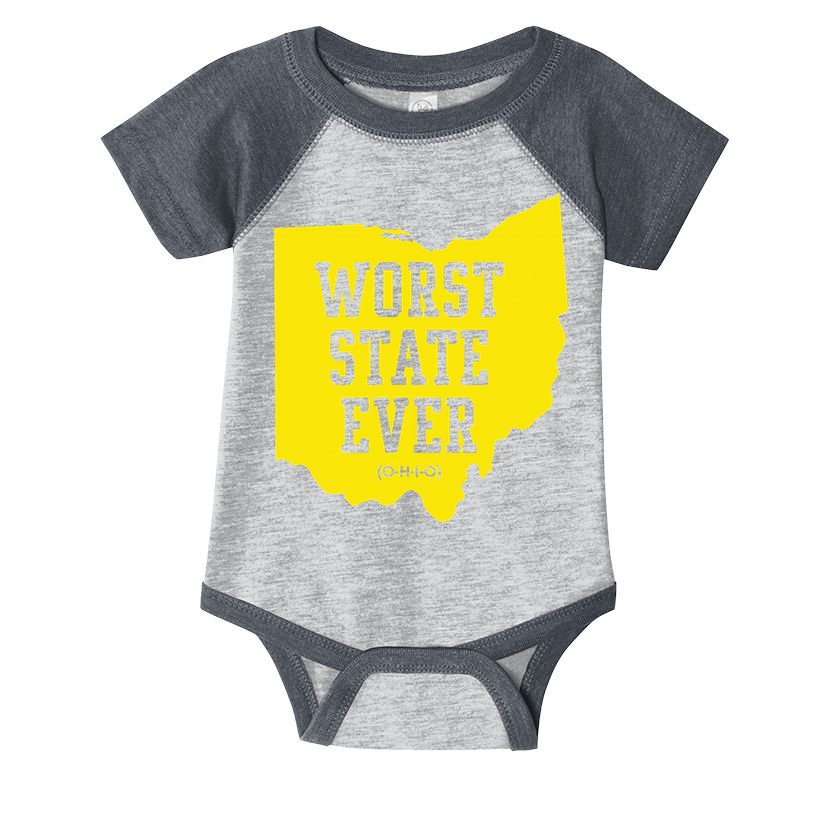 Worst State Ever Ohio Infant Baby Jersey Bodysuit