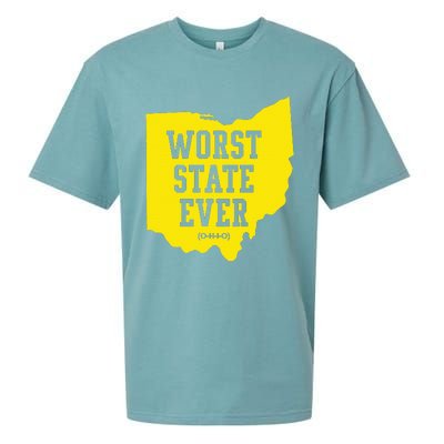 Worst State Ever Ohio Sueded Cloud Jersey T-Shirt