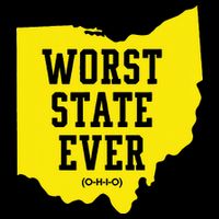 Worst State Ever Ohio Cooling Performance Crew T-Shirt