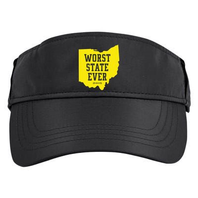 Worst State Ever Ohio Adult Drive Performance Visor