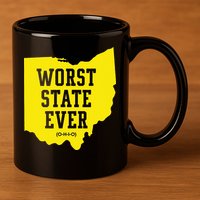 Worst State Ever Ohio 11oz C Handle Ceramic Mug