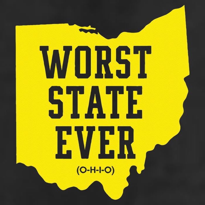 Worst State Ever Ohio 11oz C Handle Ceramic Mug