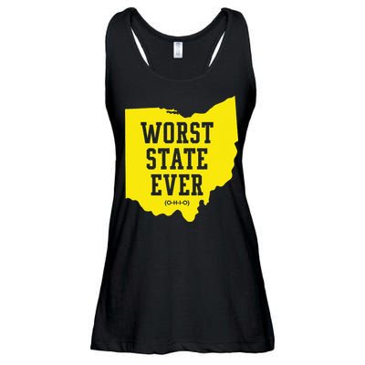 Worst State Ever Ohio Ladies Essential Flowy Tank