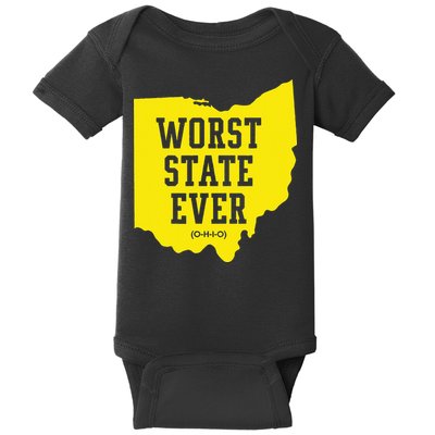 Worst State Ever Ohio Baby Bodysuit