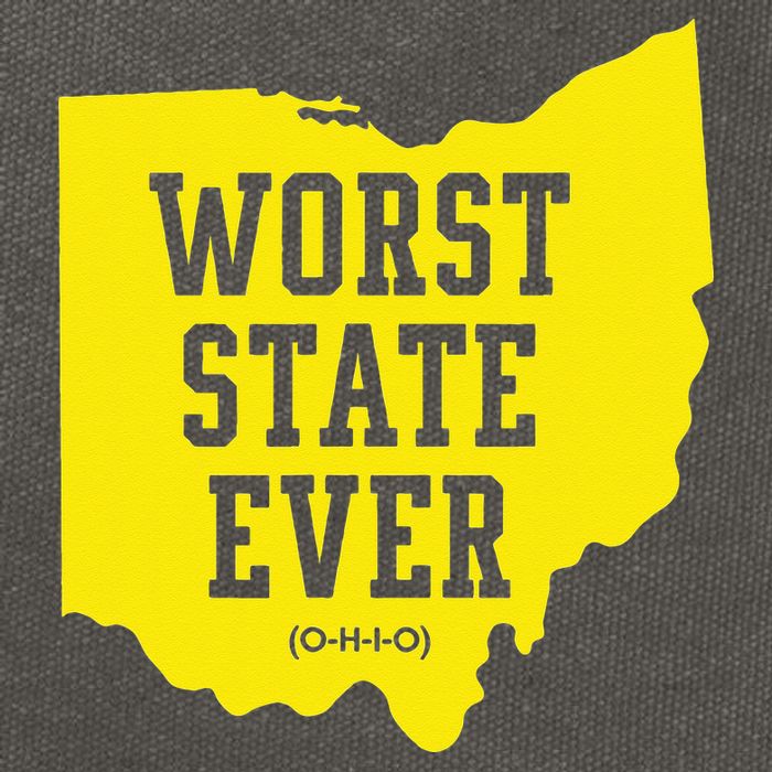 Worst State Ever Ohio Cotton Canvas Backpack