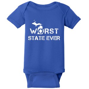 Worst State Ever Michigan Gift Baby Bodysuit