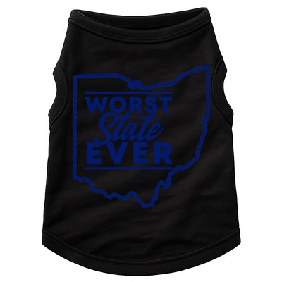 Worst State Ever Ohio Funny Gift Doggie Tank