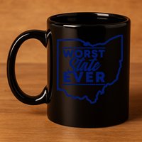 Worst State Ever Ohio Funny Gift 11oz C Handle Ceramic Mug