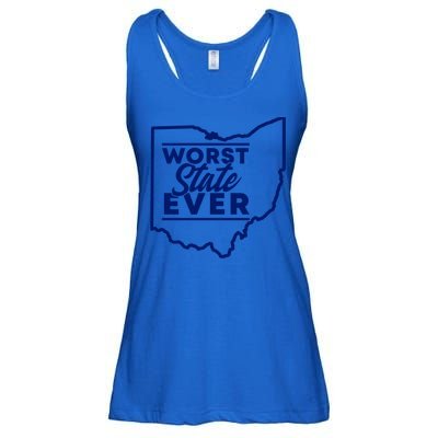 Worst State Ever Ohio Funny Gift Ladies Essential Flowy Tank