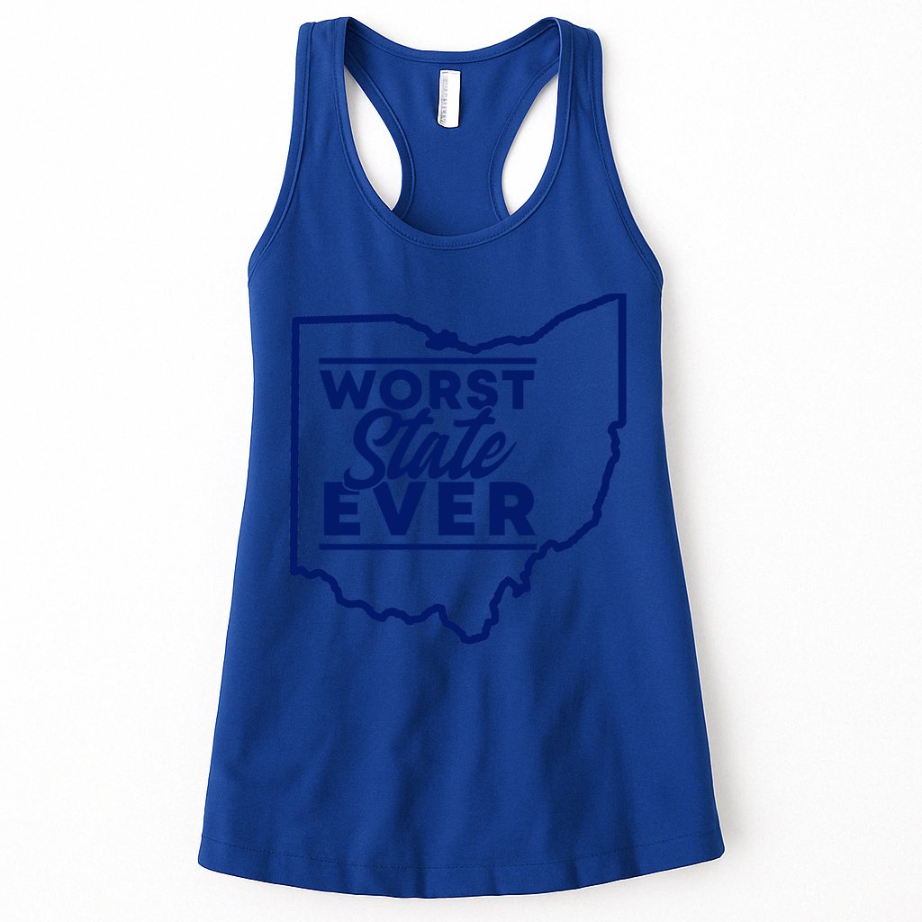 Worst State Ever Ohio Funny Gift Womens Tank Top
