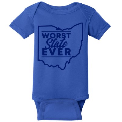 Worst State Ever Ohio Funny Gift Baby Bodysuit