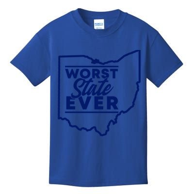 Worst State Ever Ohio Funny Gift Kids T-Shirt
