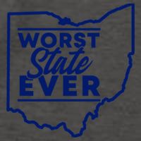 Worst State Ever Ohio Funny Gift Vector Backpack