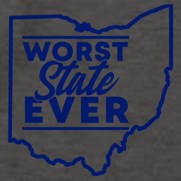 Worst State Ever Ohio Funny Gift Vector Backpack