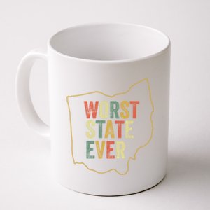 Worst State Ever Ohio Sucks Funny Sports Fan Rivalry Humor Gift Coffee Mug