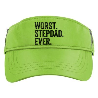 Worst Stepdad Ever Funny Dad Joke FatherS Day Cute Gift Adult Drive Performance Visor