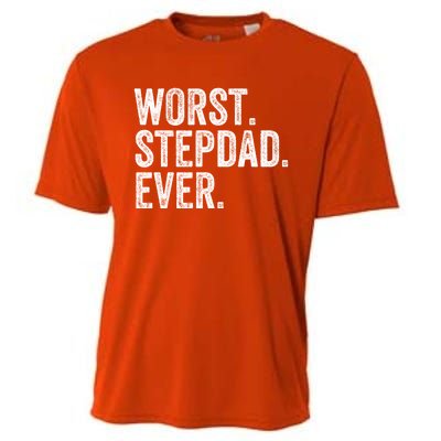 Worst Stepdad Ever Funny Dad Joke FatherS Day Cute Gift Cooling Performance Crew T-Shirt