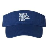 Worst Stepdad Ever Funny Dad Joke FatherS Day Cute Gift Valucap Bio-Washed Visor