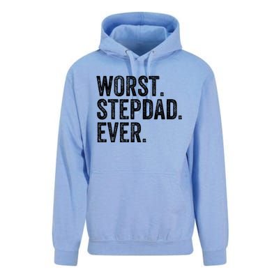 Worst Stepdad Ever Funny Dad Joke FatherS Day Cute Gift Unisex Surf Hoodie